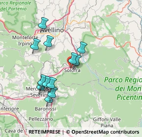 Mappa Via Panoramica, 83029 Solofra AV, Italia (7.35154)