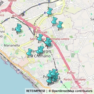 Mappa Via Eduardo Nicolardi, 80046 San Giorgio a Cremano NA, Italia (1.21556)