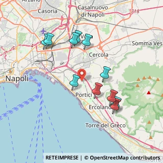 Mappa Via F. de Lauzieres, 80046 San Giorgio a Cremano NA, Italia (3.94455)