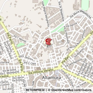 Mappa Via Filippo Baldassarra, 13, 70022 Altamura, Bari (Puglia)