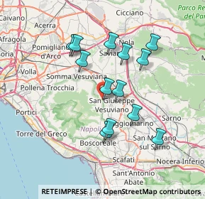 Mappa Via Saverio Baldacchini, 80044 Ottaviano NA, Italia (6.84462)