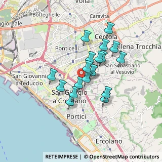 Mappa Via Pietro Mascagni, 80046 San Giorgio a Cremano NA, Italia (1.43579)