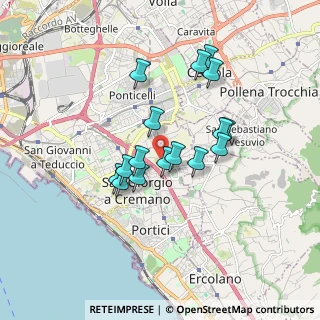 Mappa Via Pietro Mascagni, 80046 San Giorgio a Cremano NA, Italia (1.53188)