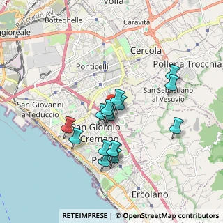 Mappa Via Pietro Mascagni, 80046 San Giorgio a Cremano NA, Italia (1.66688)