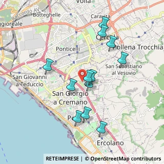 Mappa Via Pietro Mascagni, 80046 San Giorgio a Cremano NA, Italia (1.89083)