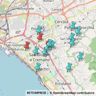 Mappa Via Giovanni Papini, 80046 San Giorgio a Cremano NA, Italia (1.81333)