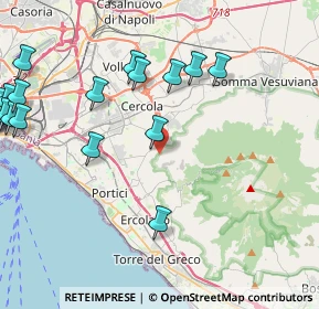 Mappa Contrada Castelluccio, 80056 Ercolano NA, Italia (6.2565)