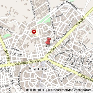 Mappa Via Pimentel Eleonora Fonseca, 19, 70022 Altamura, Bari (Puglia)