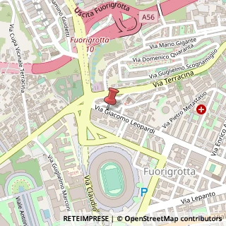 Mappa Via leopardi giacomo 134, 80125 Napoli, Napoli (Campania)