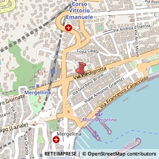 Mappa Via Piedigrotta, 34, 80122 Napoli, Napoli (Campania)
