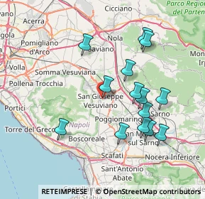 Mappa Via Giuseppe Ungaretti, 80047 San Giuseppe Vesuviano NA, Italia (7.80643)
