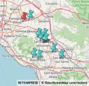 Mappa Via Giuseppe Ungaretti, 80047 San Giuseppe Vesuviano NA, Italia (5.17)