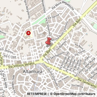 Mappa Via Piave, 11, 70022 Altamura, Bari (Puglia)
