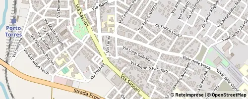 Mappa Porto Torres