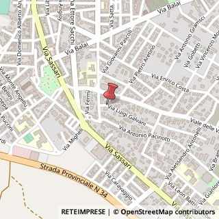 Mappa Via Galvani,  1, 07046 Porto Torres, Sassari (Sardegna)