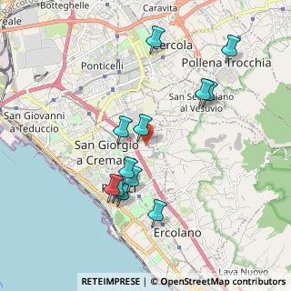 Mappa Via Ferdinando Russo, 80046 San Giorgio a Cremano NA, Italia (2.01333)