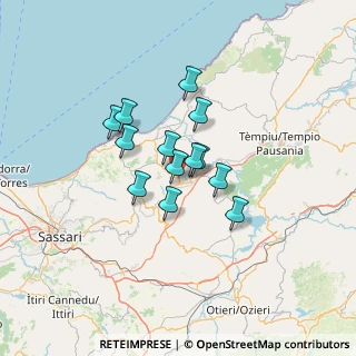 Mappa Località Bena e, 07030 Laerru SS, Italia (9.69308)