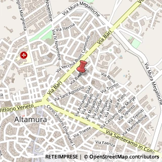 Mappa Via Basento, 18, 70022 Altamura, Bari (Puglia)