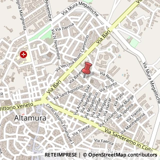 Mappa Via Sele, 32, 70022 Altamura, Bari (Puglia)