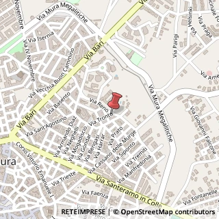 Mappa Via Reno, 30, 70022 Altamura, Bari (Puglia)