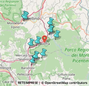 Mappa Via Starza, 83029 Solofra AV, Italia (6.73)