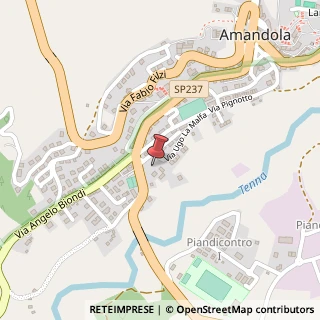 Mappa Via Angelo Massarotti, 19, 63857 Amandola, Fermo (Marche)