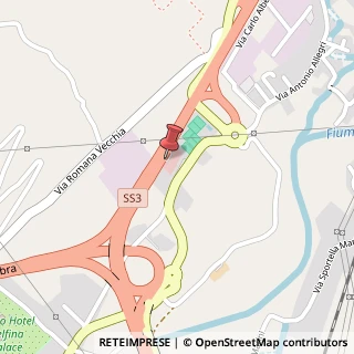 Mappa Strada Statale Flaminia, KM 154,890, 06034 Foligno, Perugia (Umbria)