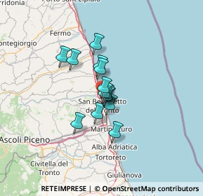 Mappa Lungomare Alcide de Gasperi, 63013 Grottammare AP, Italia (7.935)