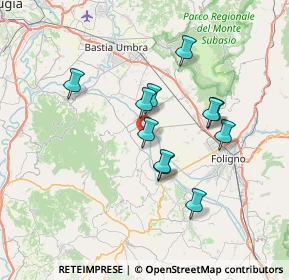 Mappa Via delle Pietre, 06031 Bevagna PG, Italia (6.17636)