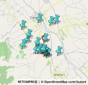 Mappa Via delle Pietre, 06031 Bevagna PG, Italia (1.4)