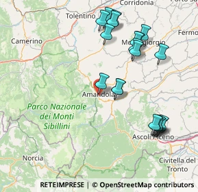 Mappa Via Alessandro Volta, 63857 Amandola FM, Italia (17.8465)