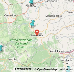 Mappa Via Alessandro Volta, 63857 Amandola FM, Italia (57.08)