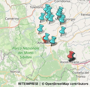Mappa Via Alessandro Volta, 63857 Amandola FM, Italia (16.1425)