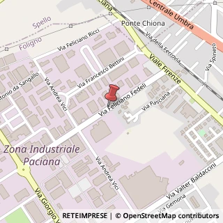 Mappa Via Feliciano Fedeli,  22, 06034 Foligno, Perugia (Umbria)