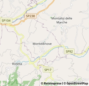 Mappa 63069 Montedinove AP, Italia (1.05)