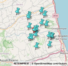 Mappa Via Palmiro Togliatti, 63073 Offida AP, Italia (6.20556)