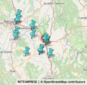 Mappa Via Lago di Bracciano, 06034 Foligno PG, Italia (13.89)