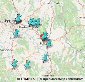 Mappa Via A. Vici, 06034 Foligno PG, Italia (15.72)