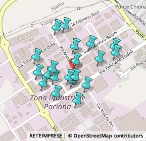 Mappa Via A. Vici, 06034 Foligno PG, Italia (0.1975)