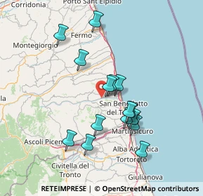 Mappa Contrada Penna, 63065 Ripatransone AP, Italia (13.51933)