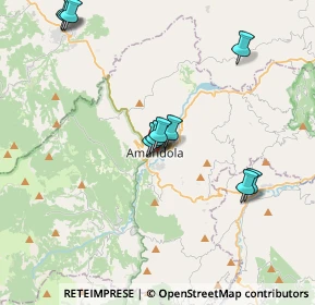 Mappa Via Indipendenza, 63857 Amandola FM, Italia (5.01)