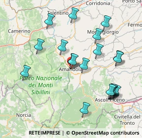 Mappa Via Indipendenza, 63857 Amandola FM, Italia (17.2125)