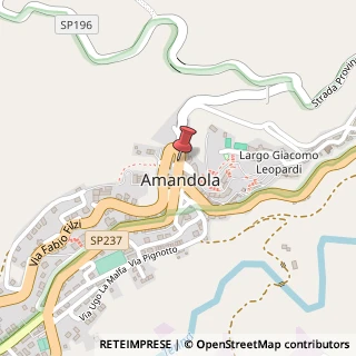 Mappa Piazzale Mercato, 22-2, 63857 Amandola, Fermo (Marche)
