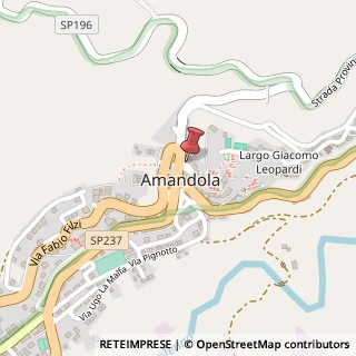 Mappa Piazza Risorgimento, 34, 63857 Amandola, Fermo (Marche)