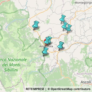 Mappa Piazza Risorgimento, 63857 Amandola FM, Italia (5.83182)