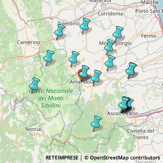 Mappa Piazza Risorgimento, 63857 Amandola FM, Italia (17.2565)
