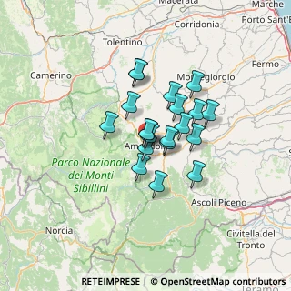 Mappa Piazza Risorgimento, 63857 Amandola FM, Italia (9.2345)