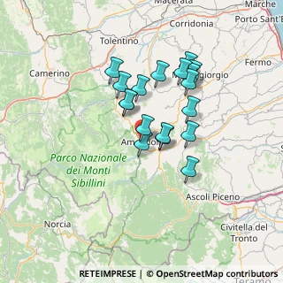 Mappa Piazza Risorgimento, 63857 Amandola FM, Italia (11.54778)