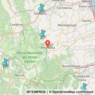 Mappa Piazza Risorgimento, 63857 Amandola FM, Italia (56.98917)