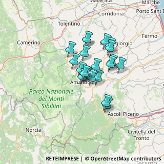 Mappa Piazza Risorgimento, 63857 Amandola FM, Italia (10.146)